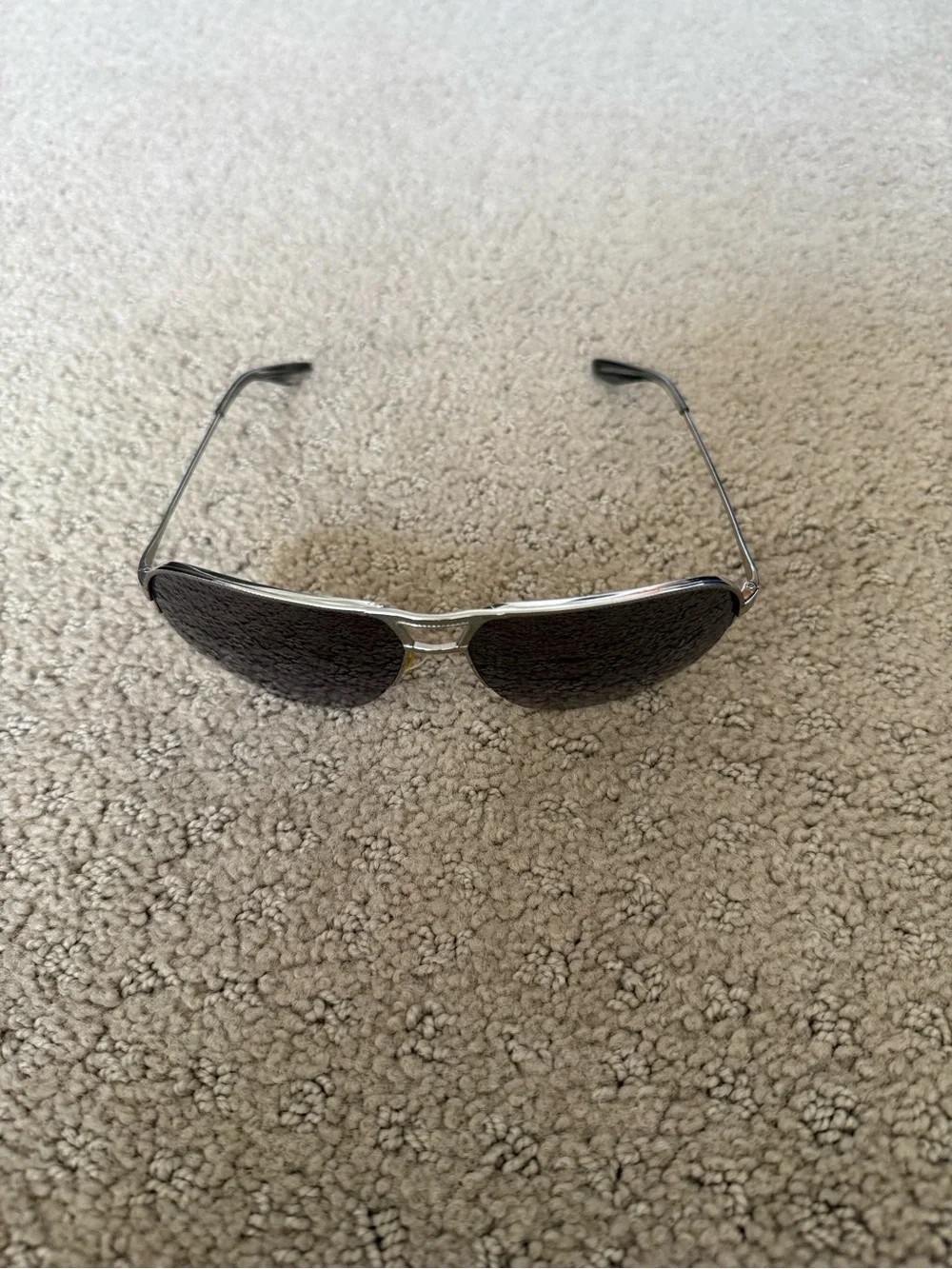 Barton Perreira Eyston Aviator Sunglasses Silver Smokey Gradient 62mm